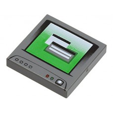 Part 3068bpb0851 Dark Bluish Gray Tile 2 x 2 with Computer Monitor Pattern 3, with White Power Switch Icon